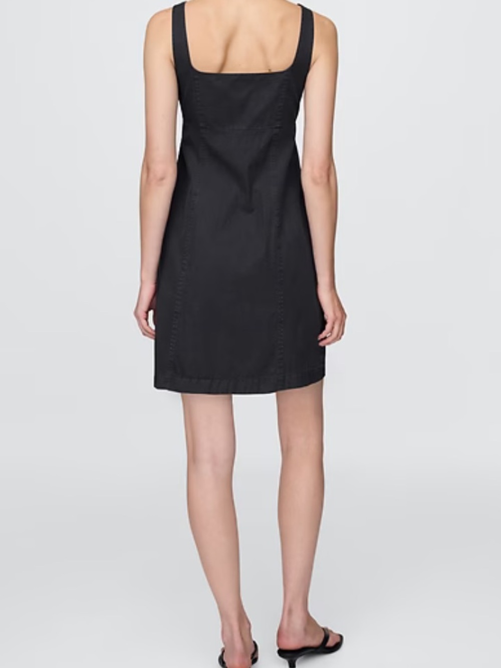 Shirred Button-Front Dress - Picture 3 of 8